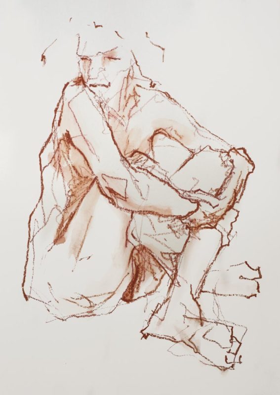 Amélie, crayons, A3, 2019