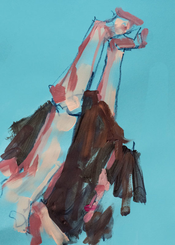 Pastel-Acrylique, Miranda, A3, 2020
